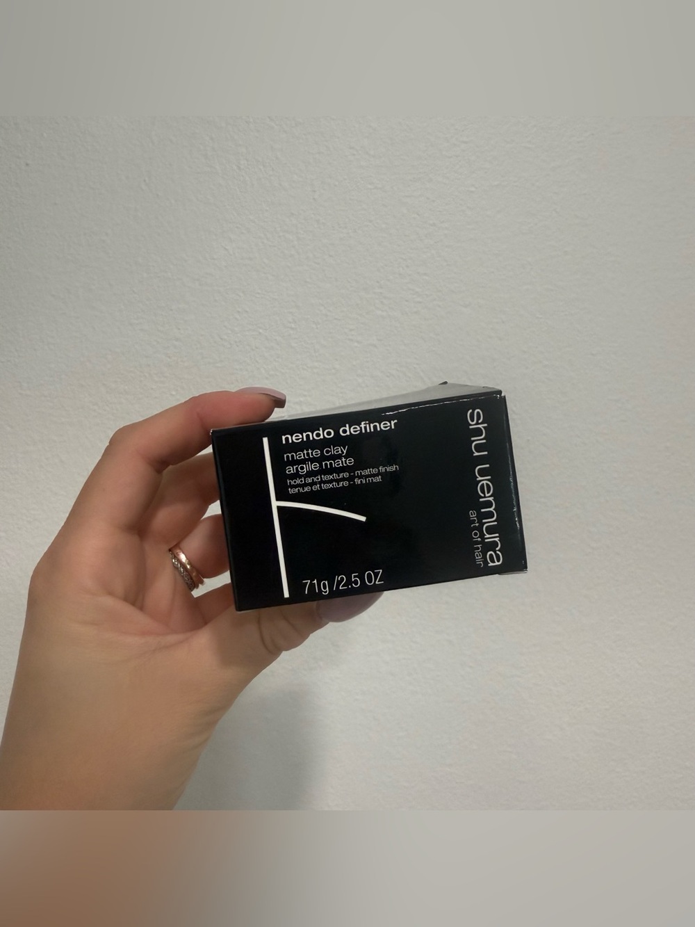 Shu Uemura Nendo Definer Matte Clay Hair Pomade 71g NEW - Picture 2 of 6